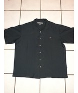 World Wide Sportsman Aangler Embroidered Black Button-Front Shirt Men XL - $13.85