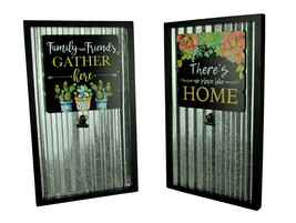 Farmhouse Garden Set of 2 Rustic Sentiments Hanging Memo Boards - £16.17 GBP