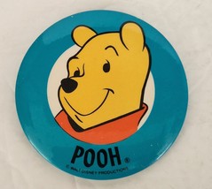 WALT DISNEY DISNEYLAND WINNIE THE POOH BADGE PIN BACK BUTTON VINTAGE 3.5” - $9.99