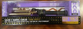 New! Hot Tools Professional Salon 2 Barrel Hair Curler 24K Gold Curling Iron - £79.92 GBP