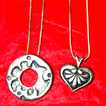 Choice of four sterling silver necklaces $32 each - £25.01 GBP