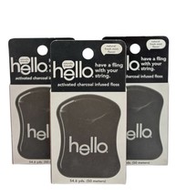 (3) Activated Charcoal Infused Floss Vegan Wax, Fresh Mint, Natural Pepp... - $66.99