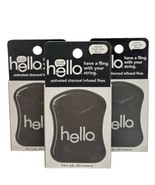 (3) Activated Charcoal Infused Floss Vegan Wax, Fresh Mint, Natural Pepp... - $1,238.28 MXN