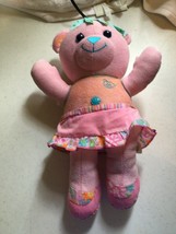 1994 doodle bear pink with pink flower skirt - £17.29 GBP