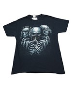 Fruit of the Loom Shirt Mens M Black Crew Neck Short Sleeve Graphic Prin... - $18.69
