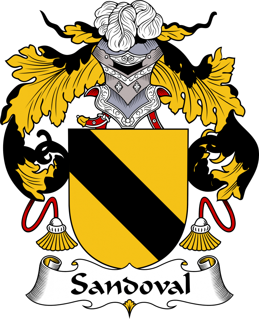 Sandoval Family Crest / Coat of Arms JPG and PDF - Instant Download - $2.90