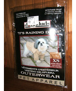 Doggiduds &quot;It&#39;s Raining Puppy Dogs&quot; Size XS Khaki Trench Coat (NEW) - £10.51 GBP