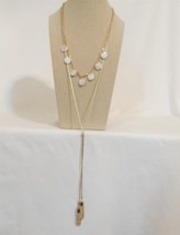 INC International Concepts Gold Tone Layered Necklace Y569 - £11.46 GBP