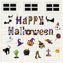 30 Pcs Halloween Garage Door Decoration Happy Halloween Garage Door Magnets Colo - $25.99