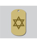 Star of David Military Style Dog Tag - £7.80 GBP