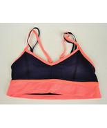 Lululemon Navy Blue Neon Orange Flip Your Dog Sports Bra Top 6 - $70.34