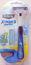 Schick Xtreme3 SubZero Razor with 2 free Cartridges +1 free Razor Shower Hanger - $14.10