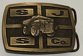 RS J S Company Haul Truck Belt Buckle Coal Mining TJ Specialties Casper ... - £14.79 GBP