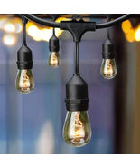 Hampton Bay 12-Light 24 ft Indoor/Outdoor Edison Bulb String Lights Plug In - $414.61 MXN