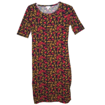 LuLaRoe Womens Julia Dress Size Small Half Sleeve Pullover Multicolor - £10.53 GBP