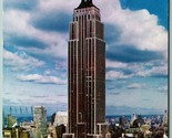 Empire State Building New York Ny Nyc Cromo Cartolina I2 - £3.20 GBP