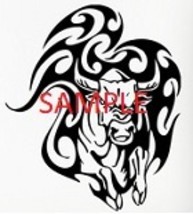 Bull and Flames Cross Stitch Chart - $8.00