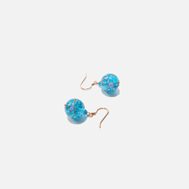 Handmade Blue Czech Glass Crystal Crystal Earrings - £15.92 GBP