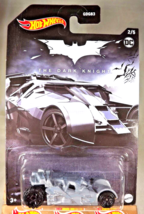 2022 Hot Wheels Dc Batman The Dark Knight 2/5 The Dark Knight Batmobile Gray - £9.77 GBP