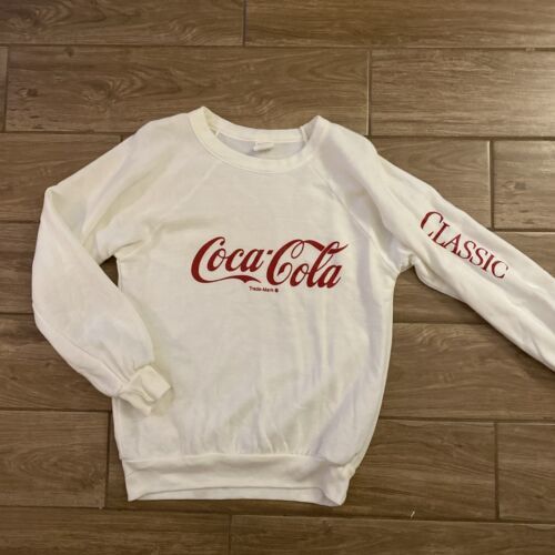 Primary image for Vintage Coca Cola Classic Sweatshirt Men's Size Small Long Sleeve Sweater USA