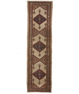 Genuine Hand knotted authentic antique  runner rug. 3&#39;10&quot;x 14&#39; - $4,297.58