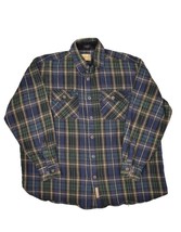 CE Schmidt Workwear Flannel Shirt Mens XL Plaid Heavyweight Cotton Long Sleeve - £20.49 GBP