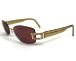 Daniel Swarovski Sunglasses Frames S567 /20 V 6051 Green 23KT Plated 53-... - $65.03