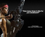 ALIENS PRIVATE VASQUEZ MOVIE QUOTE HOW MANY DROPS IS THIS FOR YOU LT PHO... - $9.68