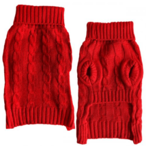 ? Cozy Cable Knit Turtleneck Sweater for Dogs ? - £19.28 GBP