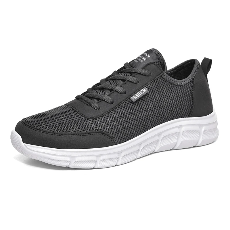 Casual mesh breathable comfortable fashion hiking shoe with hollowed out black sneakers thumb200