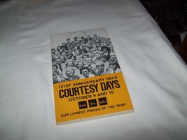 Vintage Carson Pirie Scott Courtesy Days Book / Sale Catalog about 1975 - $14.84