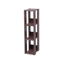 IRIS USA 3-Tier 8&quot; Slim Open Wooden Bookshelf with Adjustable Shelves, Easy Asse - £42.69 GBP