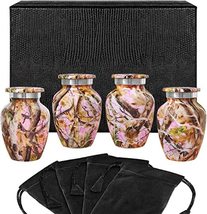 Pink Camouflage Keepsake Cremation Urns for Human Ashes - Set of 4 - £30.73 GBP