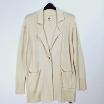 Free People Cream Slouchy Relaxed Cardigan Blazer Size Small - £38.01 GBP