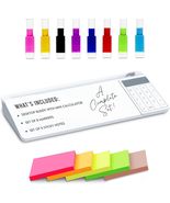 Desktop White Dry Erase Board with Basic Calculator Glass Computer Desktop - $23.75