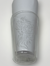 Bodum x Teavana x Starbucks Mouth Blown Cup Floral Etched Double Walled 2013 - £14.69 GBP