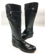 Frye Women&#39;s Black Melissa Button Leather Riding Boot Sz 6B New - €103,55 EUR