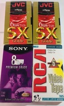 Blank Vhs Lot Of 4 New Jvc Sx Gold T-120, Rca Y-120H, Sony T-160 - £9.84 GBP