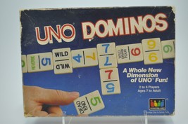 UNO Dominoes Vintage Game Complete 1986 - £15.97 GBP
