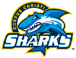 AF2 Corpus Christi Sharks Flat Bill Snap Back Embroidered Ball Cap Hat New - £21.11 GBP
