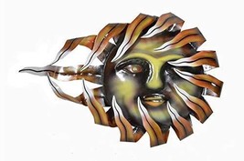 Large Beautiful Sun Metal Wall Art Handmade Plaque Home Decor - £22.44 GBP