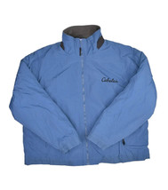 Cabelas Jacket Mens 2XL Blue 10000ft Above Sea Level Fleece Lined Zip Insulated - £28.91 GBP