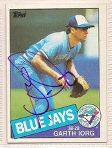 Garth Iorg signed autographed Baseball card 1985 topps WS Champ - £7.60 GBP
