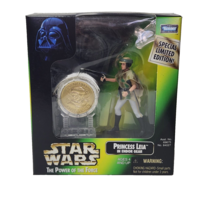 VINTAGE 1997 KENNER STAR WARS PRINCESS LEIA FIGURE W/ GOLD COIN NEW # 84... - £9.67 GBP