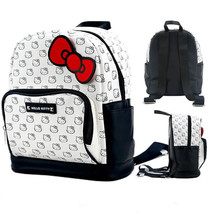 Women Fashion Backpack Hello Kitty PU Leather Waterproof Lightweigh Girls Bags - £24.52 GBP