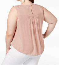 Planet Gold Womens Plus Size Embroidered Top Size 1X Color Pink - £38.03 GBP