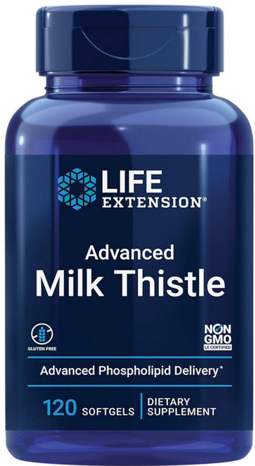 ADVANCED MILK THISTLE  EXTRACT  LIVER KIDNEY HEALTH & DETOX 120 LIFE EXTENSION - $34.49