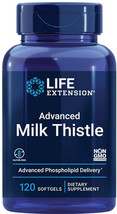 ADVANCED MILK THISTLE  EXTRACT  LIVER KIDNEY HEALTH &amp; DETOX 120 LIFE EXT... - £27.12 GBP