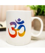 Pack Of 2 Feng Shui Yoga Meditation Sacred Mantra Ohm Bone China Coffee ... - $533.16 MXN