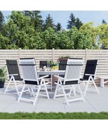  Highback Chair Cushion Set of 6 Black - $169.49